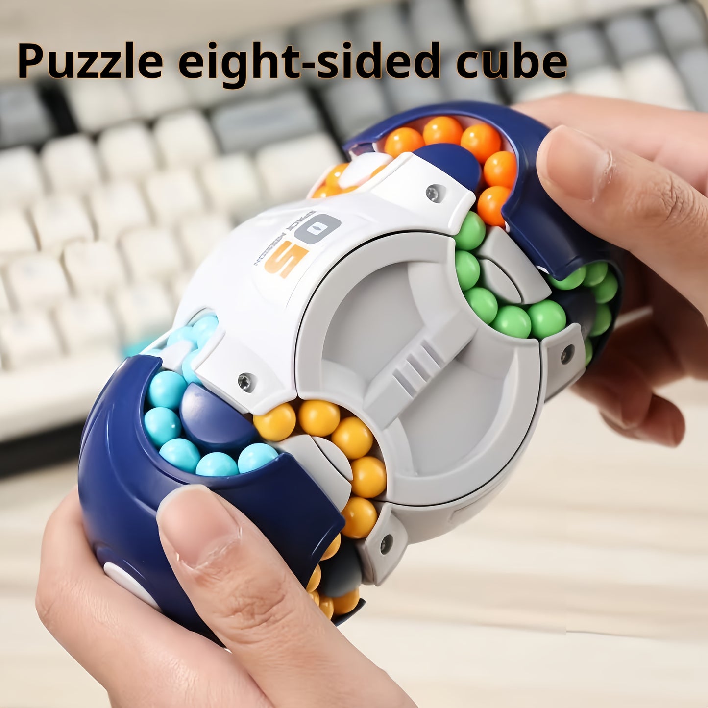 Magic Beans Stress Relief Toy, 3D Multifaceted Space Magic Beans Fingertip Puzzle Toy, Cube Toy, an Interesting Idealchristmas Stocking Stuffers, Christmas Stocking Stuffers