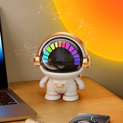 Cute Astronaut Speaker | Wireless Portable Outdoor Speaker with Light, Ideal for Home Parties, Office Decor, Bass Booster, USB Charging, Non