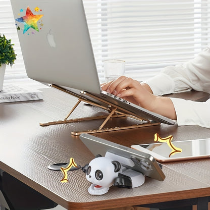 A Rampaging Panda Coaster - an Interactive Desktop Ornament Featuring a Fun And Humorous Design with a "Surprise Glare!" It Serves As Both a Mobile Phone Stand And a Coaster, Making It Ideal for Pranks And Gaming Enjoyment